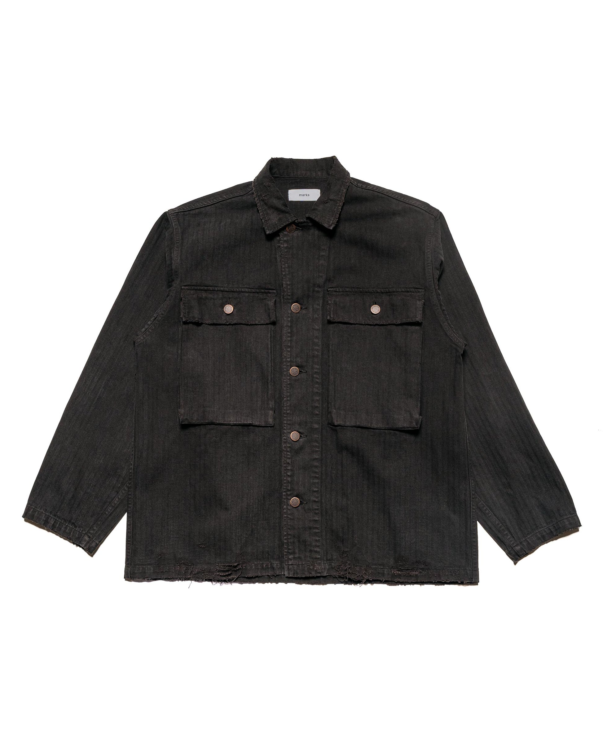 marka M-43 Jacket Cotton Herringbone Black