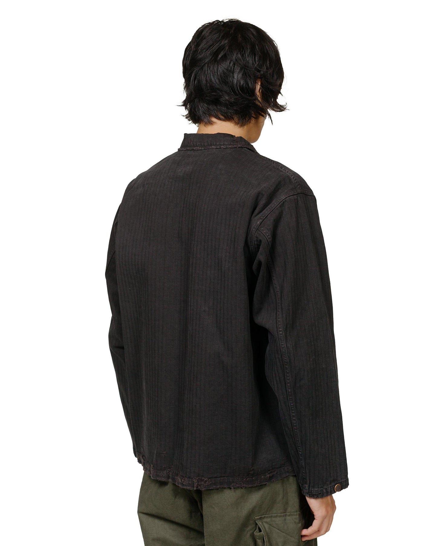 marka M-43 Jacket Cotton Herringbone Black model back