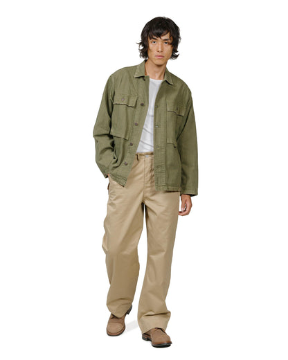 marka M-43 Jacket Cotton Herringbone Olive model full