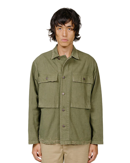 marka M-43 Jacket Cotton Herringbone Olive model front