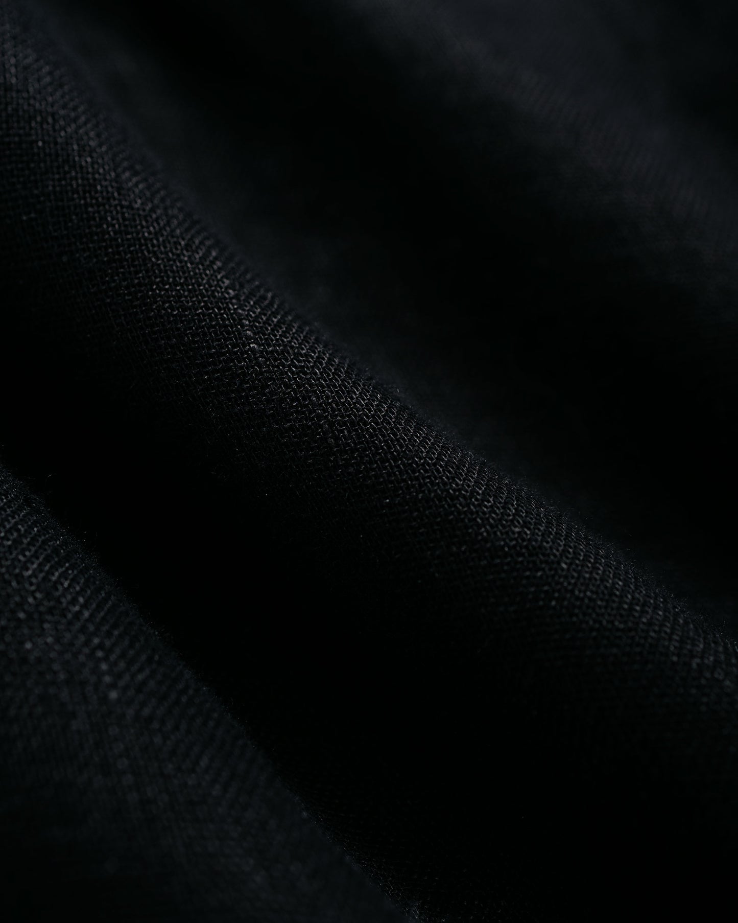 marka Minimalist Jacket Linen Gauze Double Cloth Black
