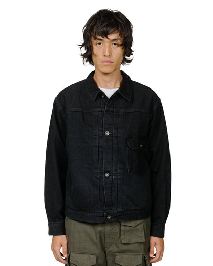 marka New Type-1 Denim Jacket 13.5oz Selvedge Denim Black model front