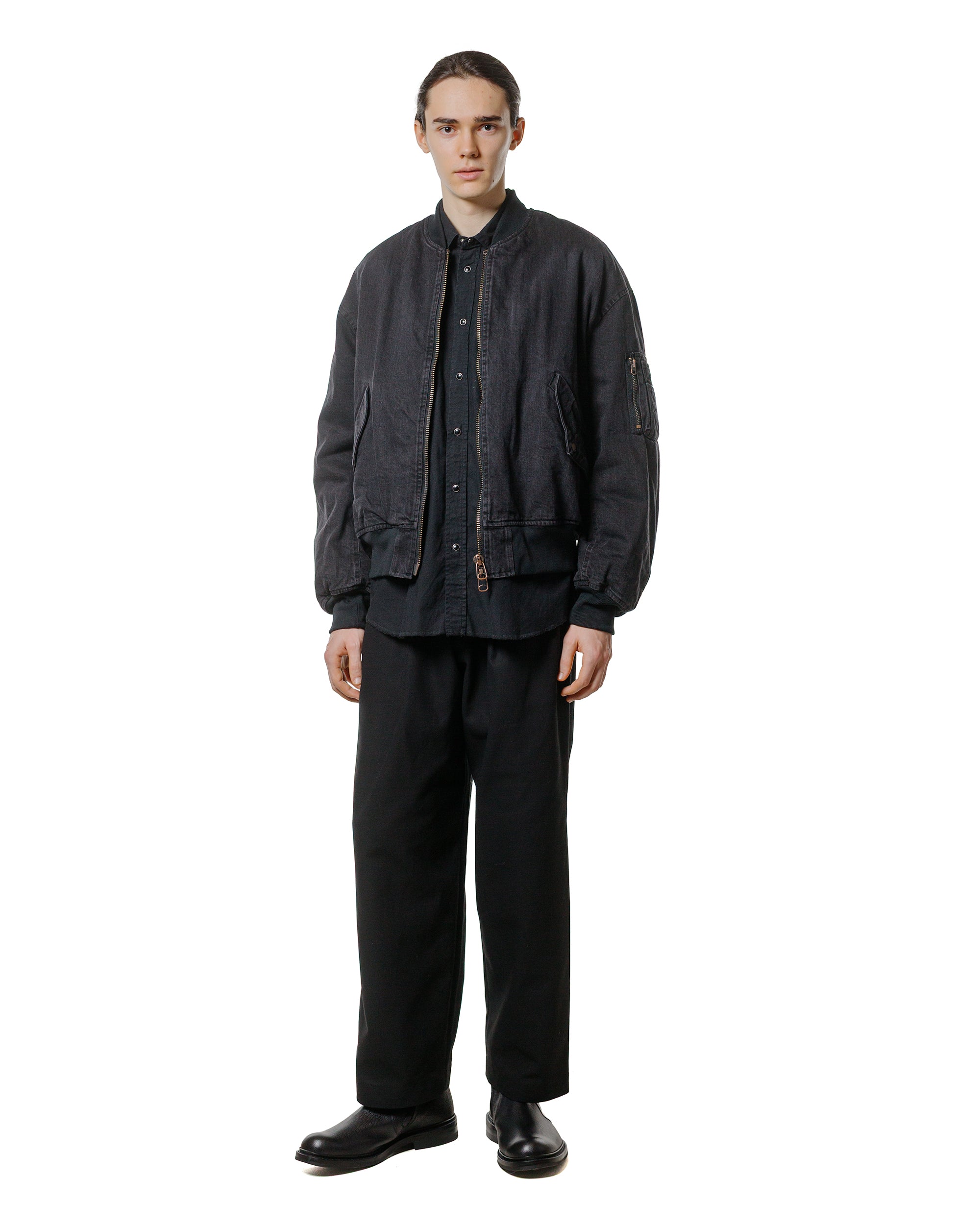 marka パフデニムボンバージャケット オーガニックコットン 12oz