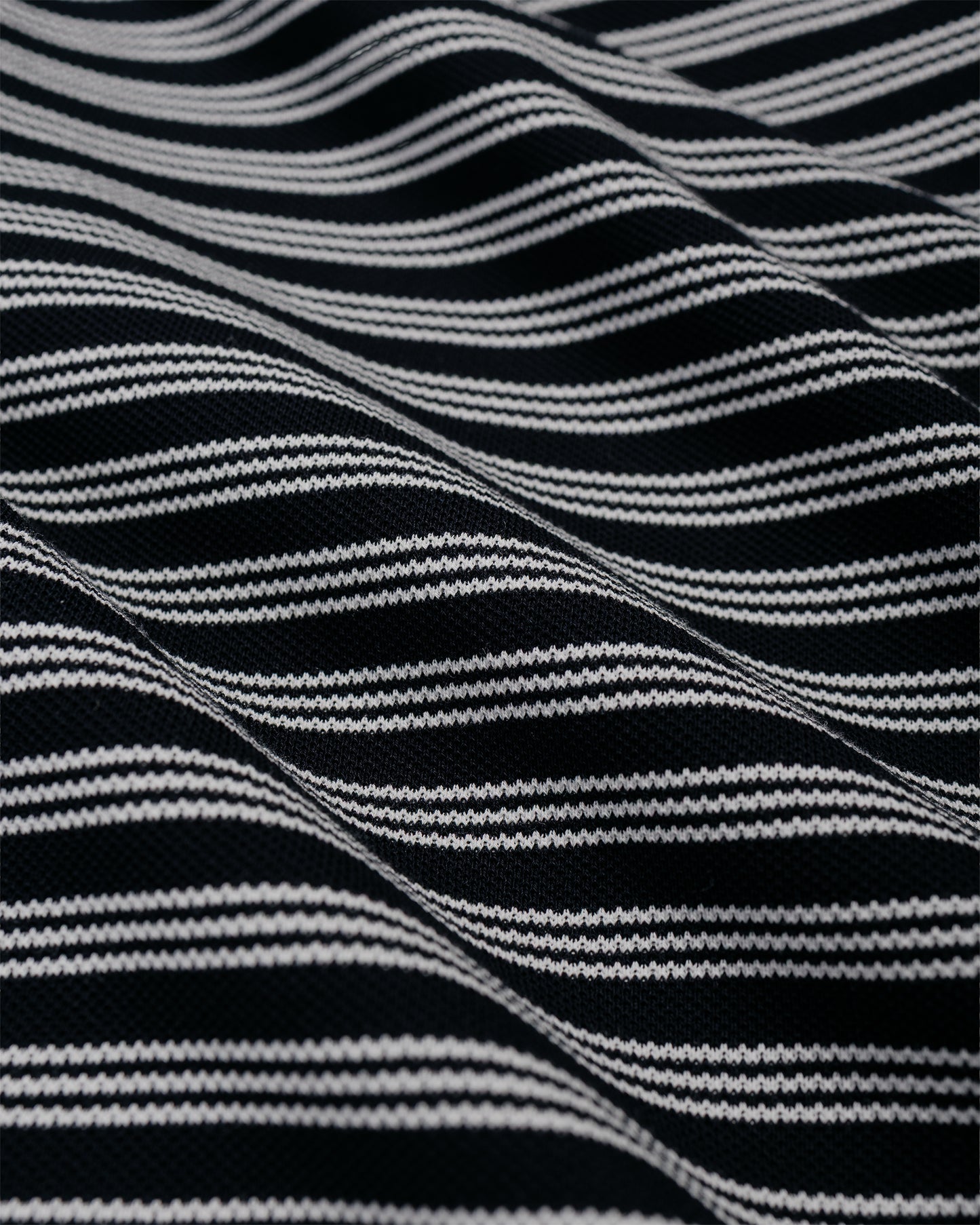 marka Shirt Cardigan Cotton High Twisted Pique Black Border