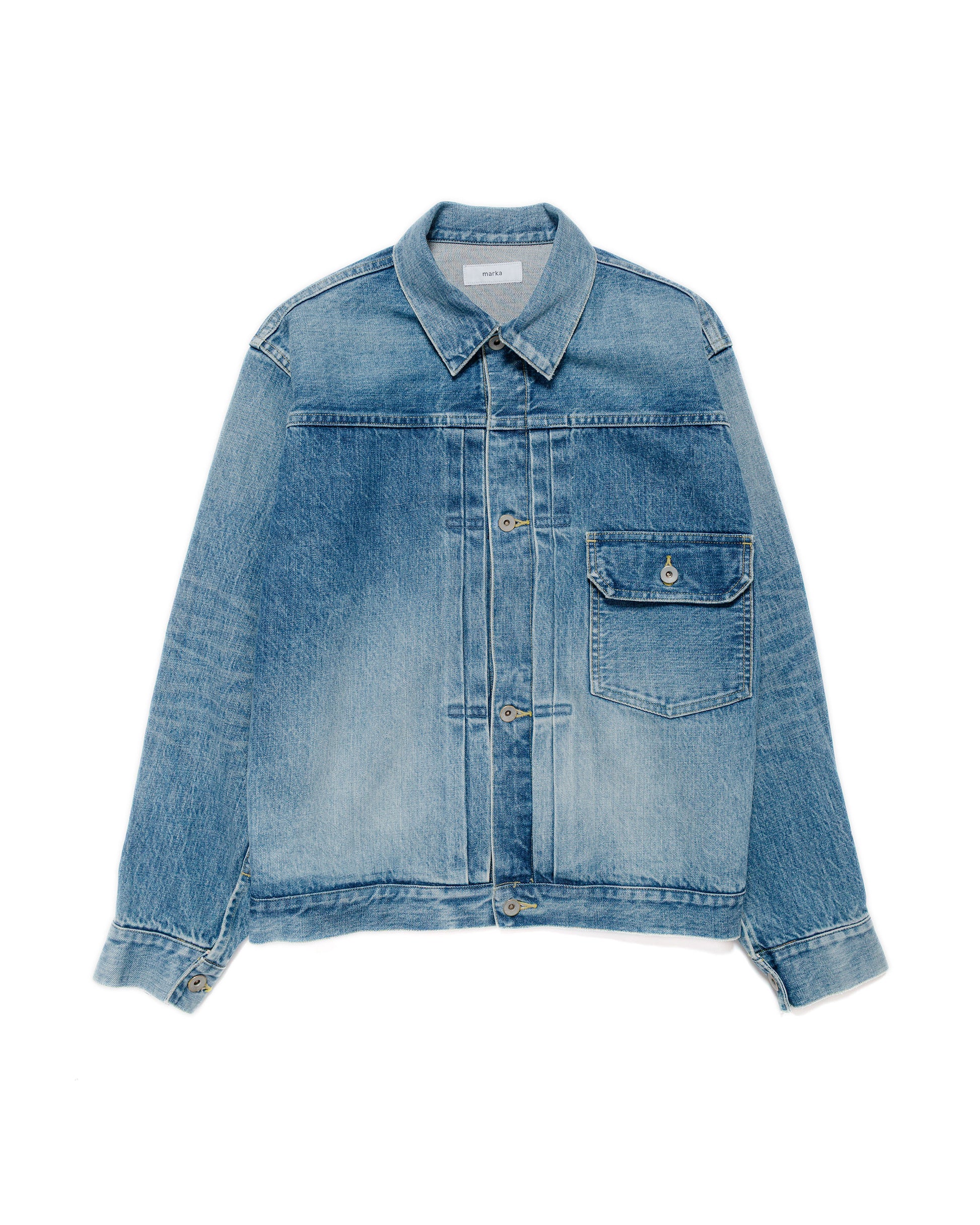 marka Type-1 Denim Jacket 13.5oz Selvedge Denim Used Washed