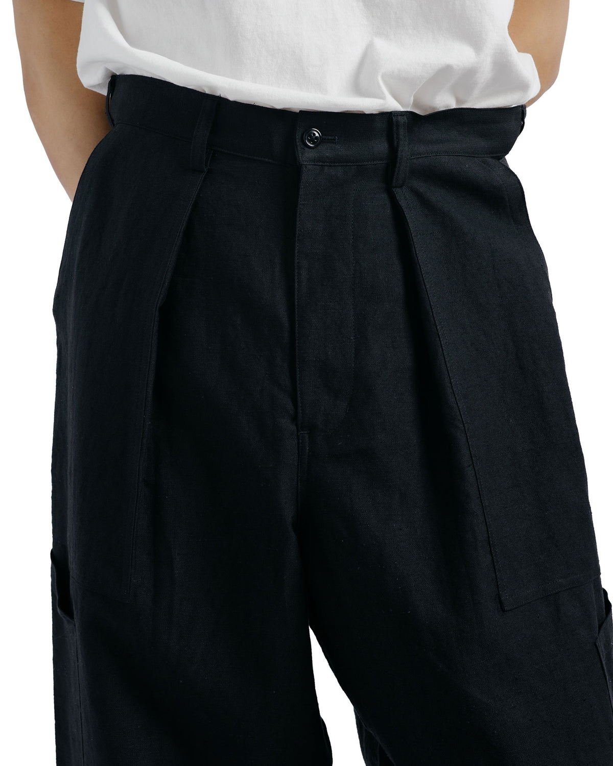 marka US Air Force Baker Pants Wool Linen Moleskin Black