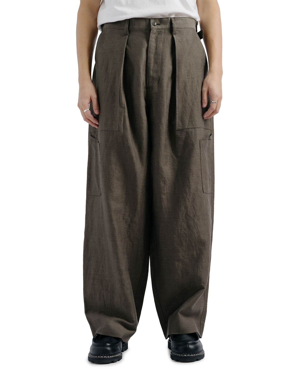 marka US Air Force Baker Pants Wool Linen Moleskin Olive