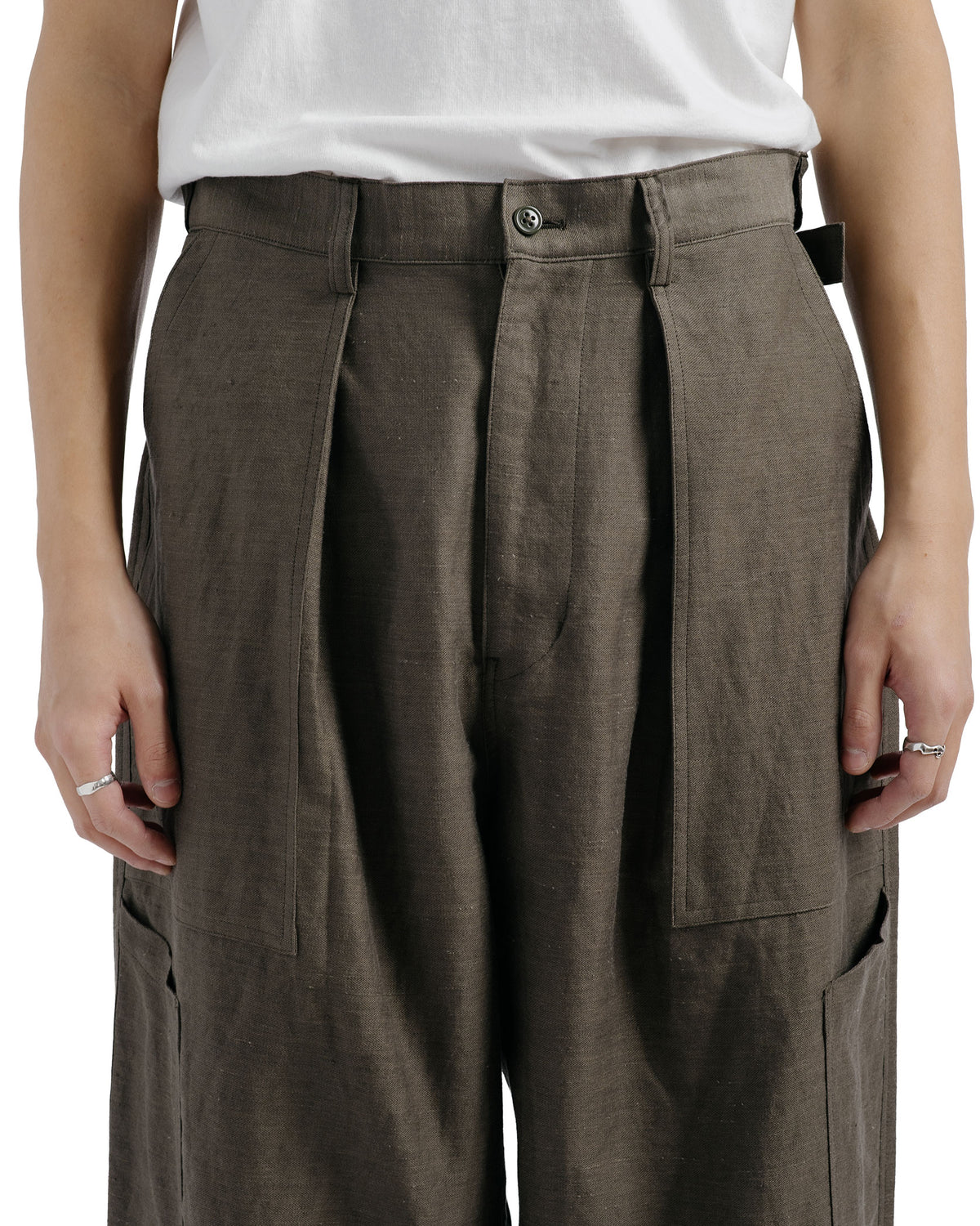 marka US Air Force Baker Pants Wool Linen Moleskin Olive