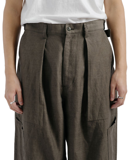 marka US Air Force Baker Pants Wool Linen Moleskin Olive