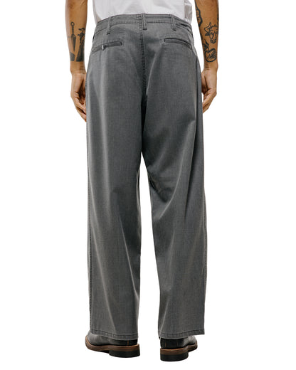 marka Work Pants Wool Gabardine Pigment Print Charcoal Gray