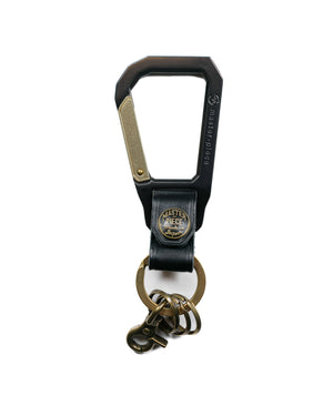 master-piece Carabiner Key Ring Black