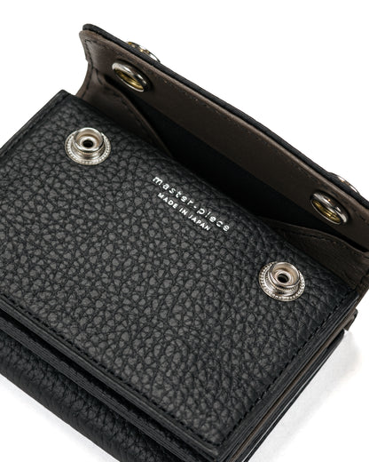 master-piece CAST 3-Fold Wallet Black