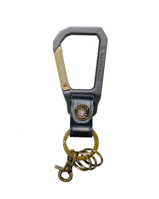 master-piece Carabiner Key Ring Black