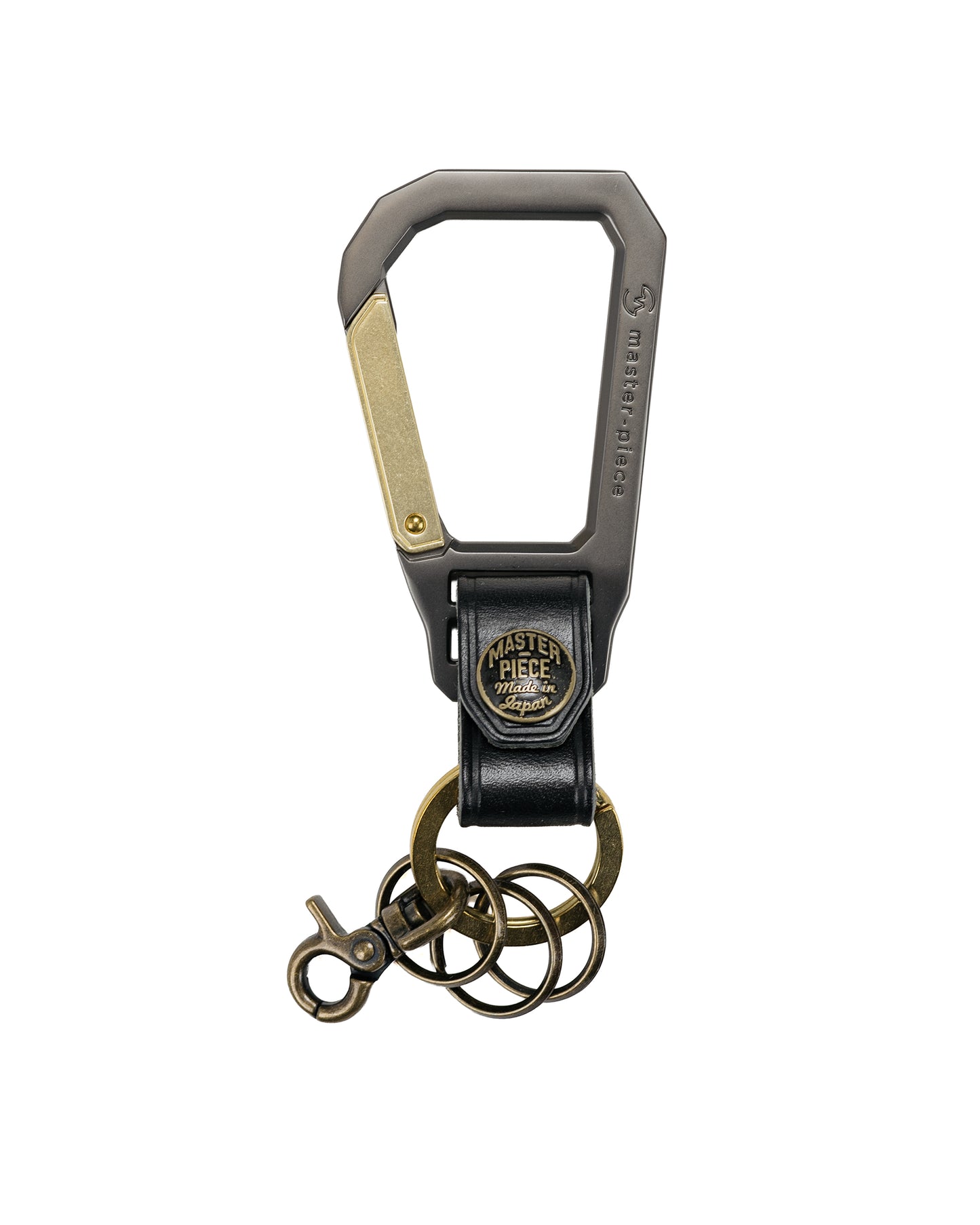 master-piece Carabiner Key Ring Black