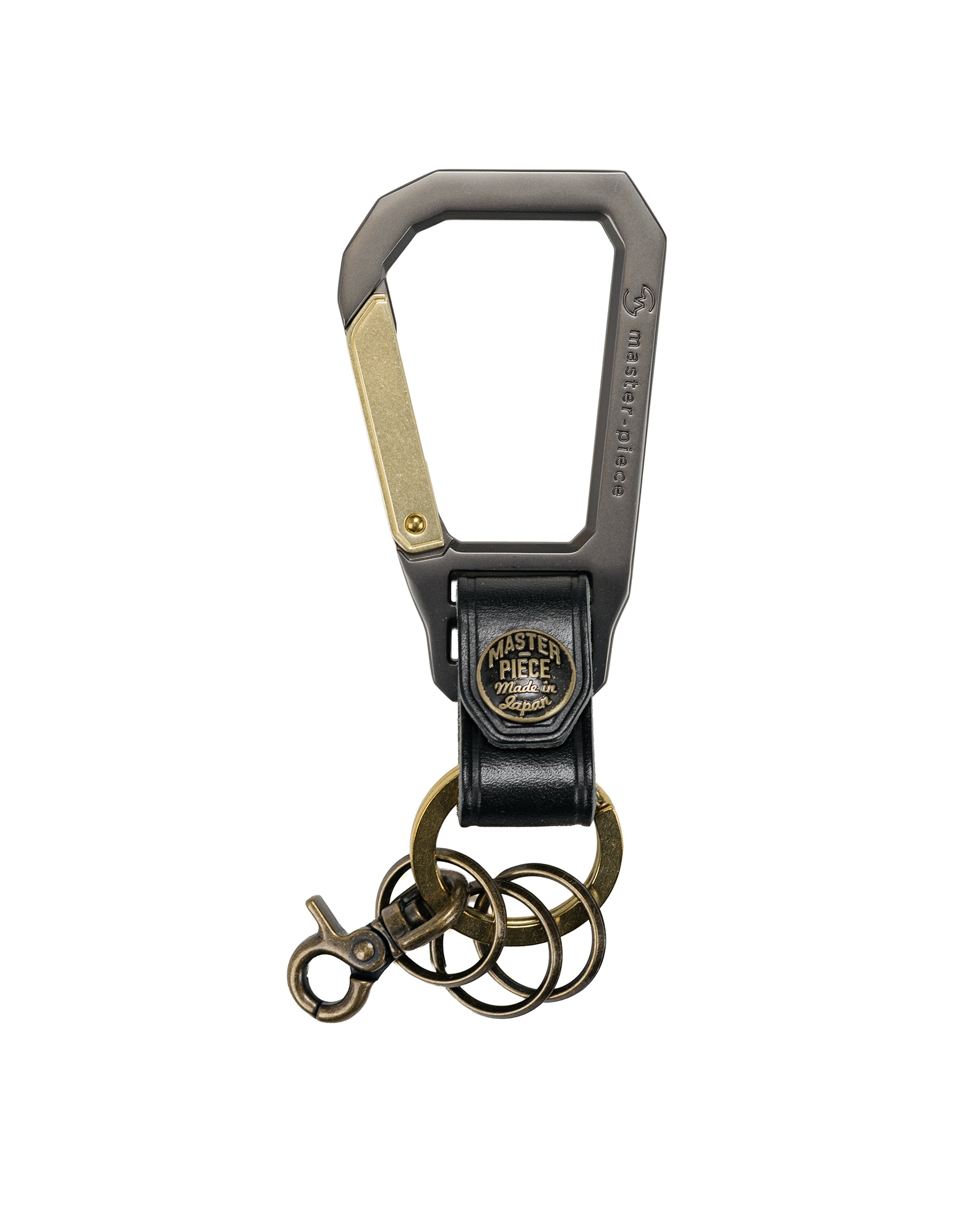 master-piece Carabiner Key Ring Black