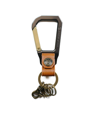 master-piece Carabiner Key Ring Camel