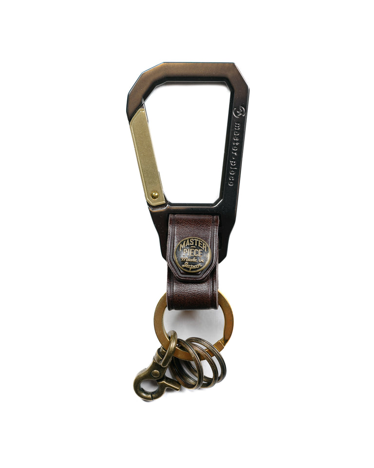 master-piece Carabiner Key Ring Choco