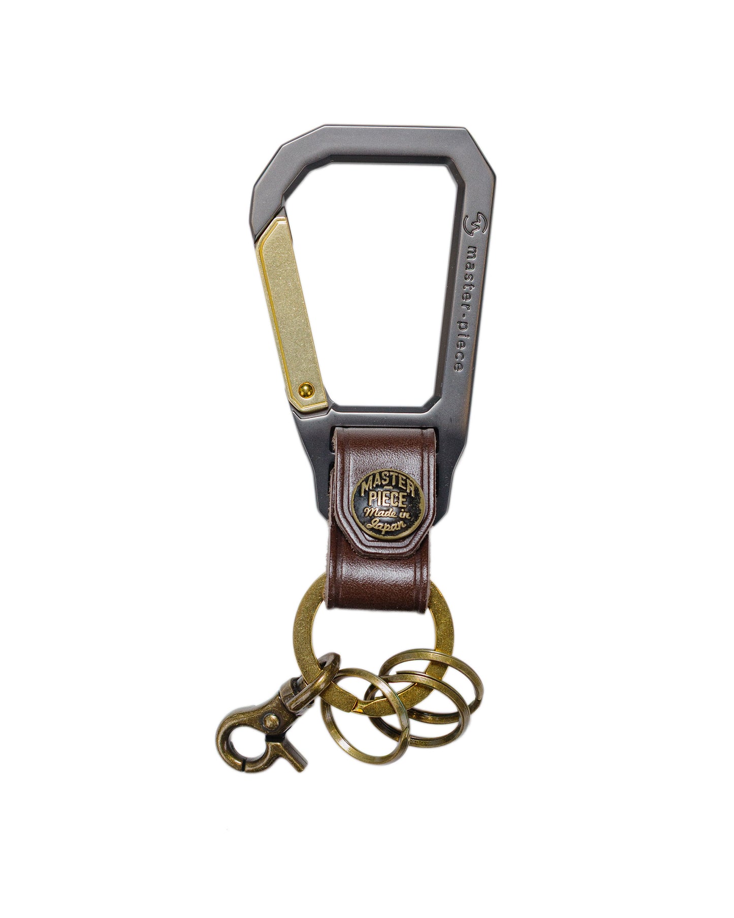 master-piece Carabiner Key Ring Choco