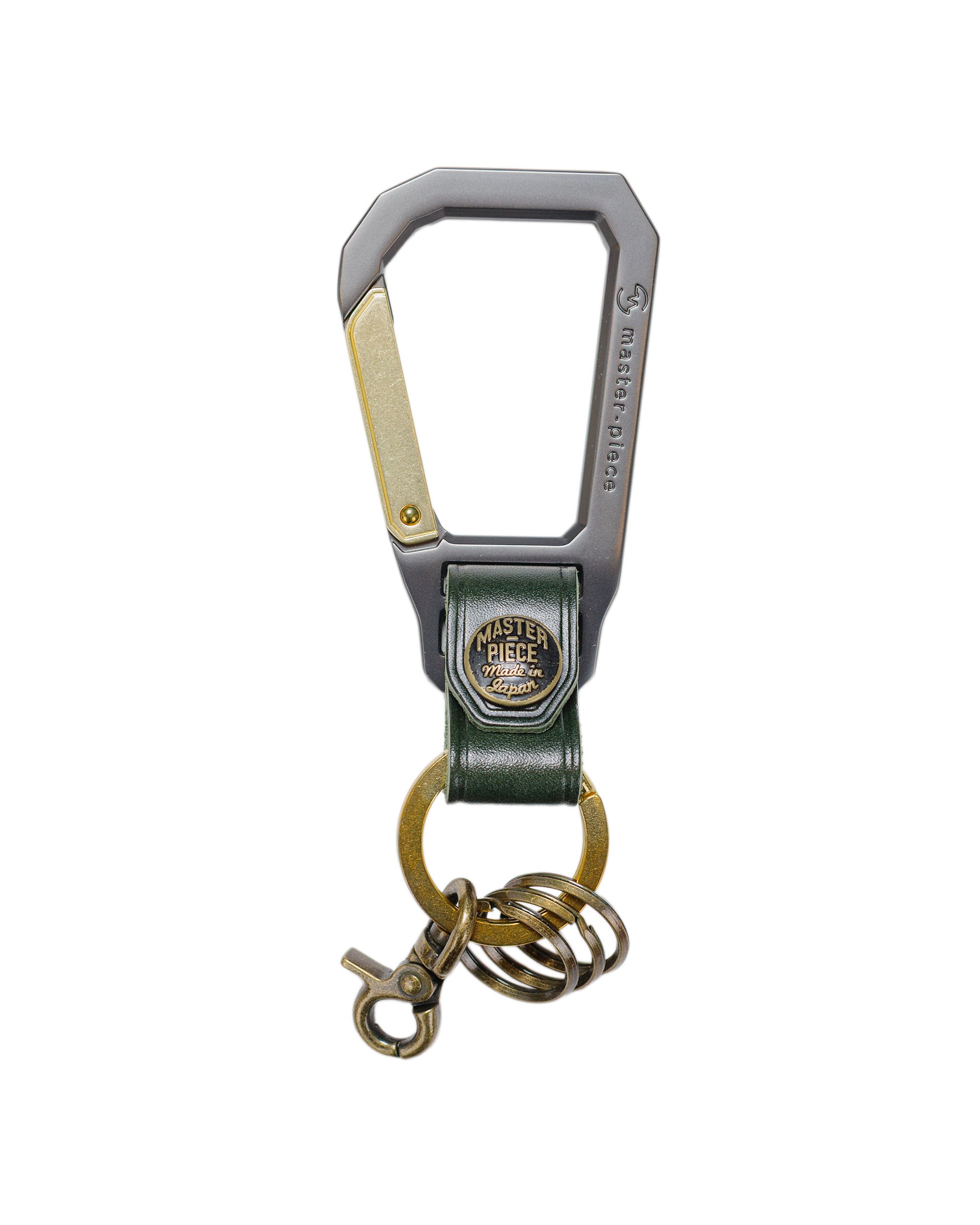 master-piece Carabiner Key Ring Green