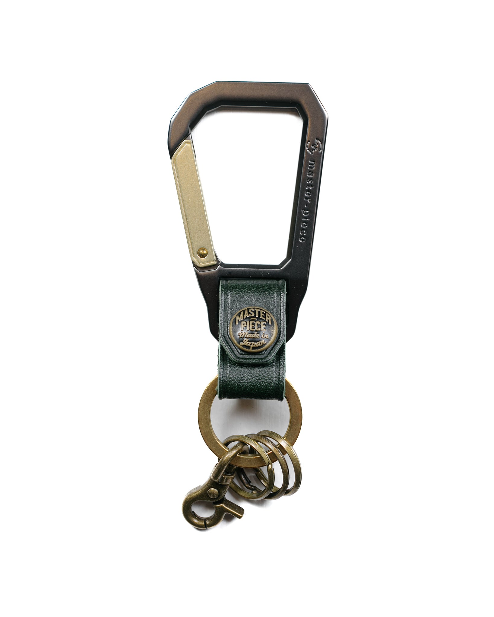 master-piece Carabiner Key Ring Green