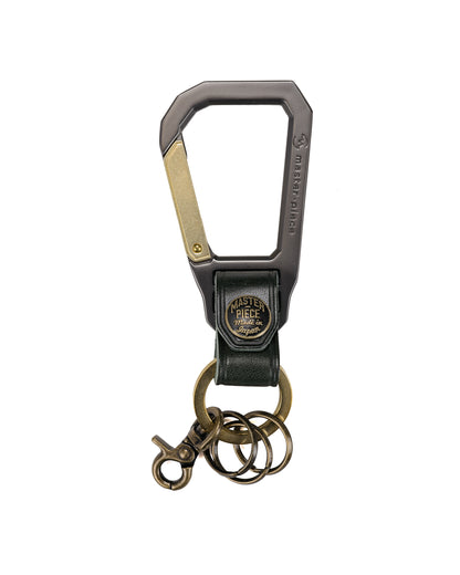 master-piece Carabiner Key Ring Green