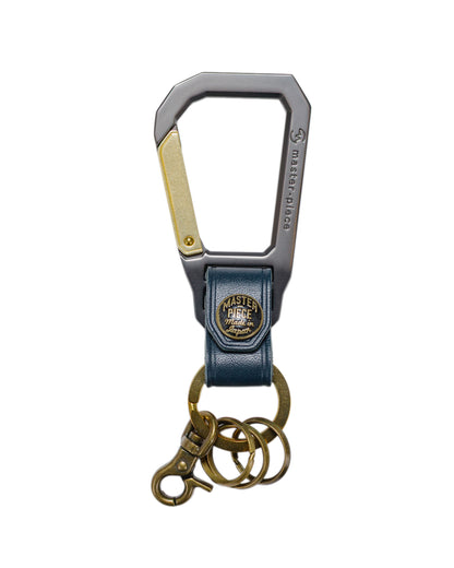 master-piece Carabiner Key Ring Navy