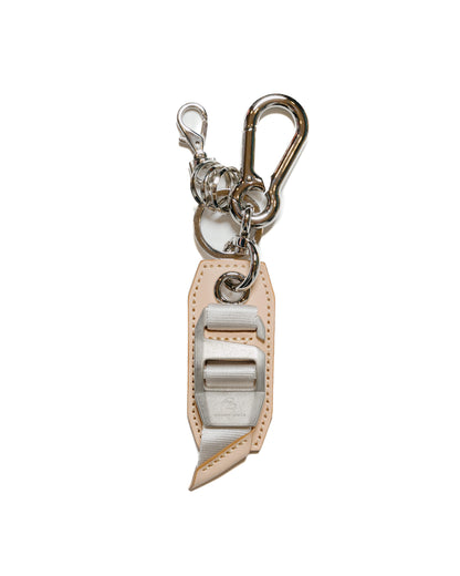 master-piece Hook Buckle Key Ring Beige