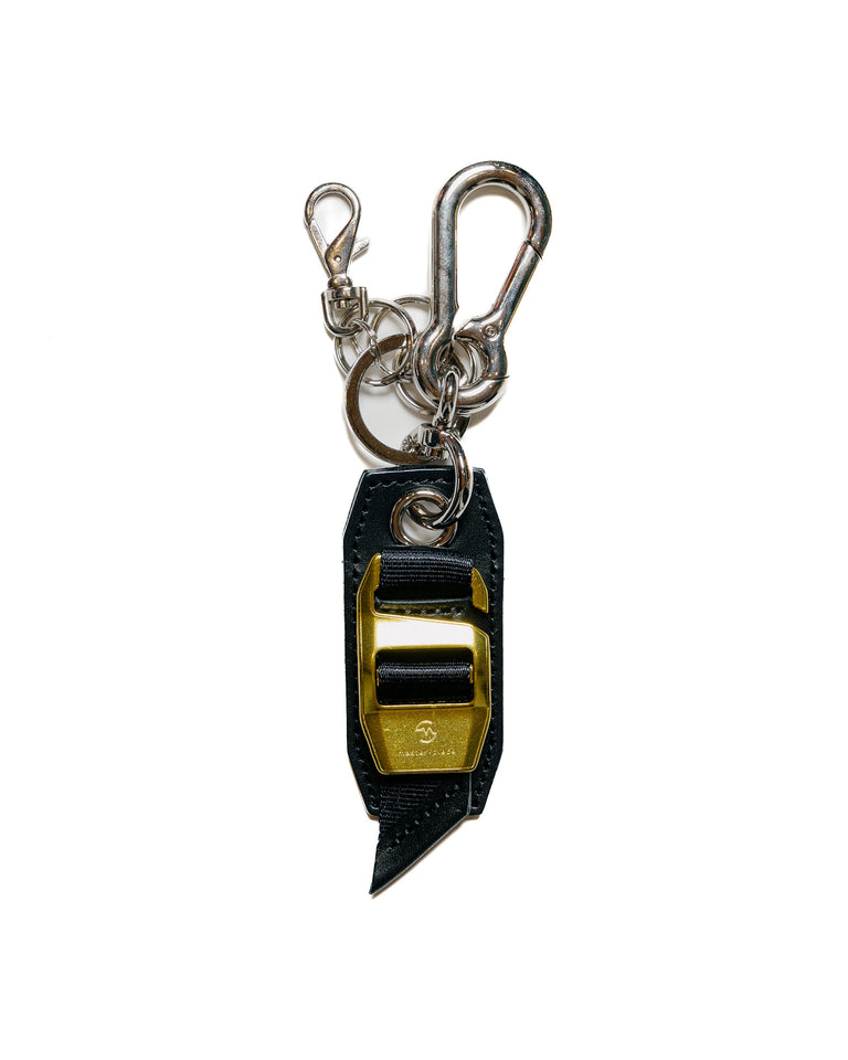 master-piece Hook Buckle Key Ring Black