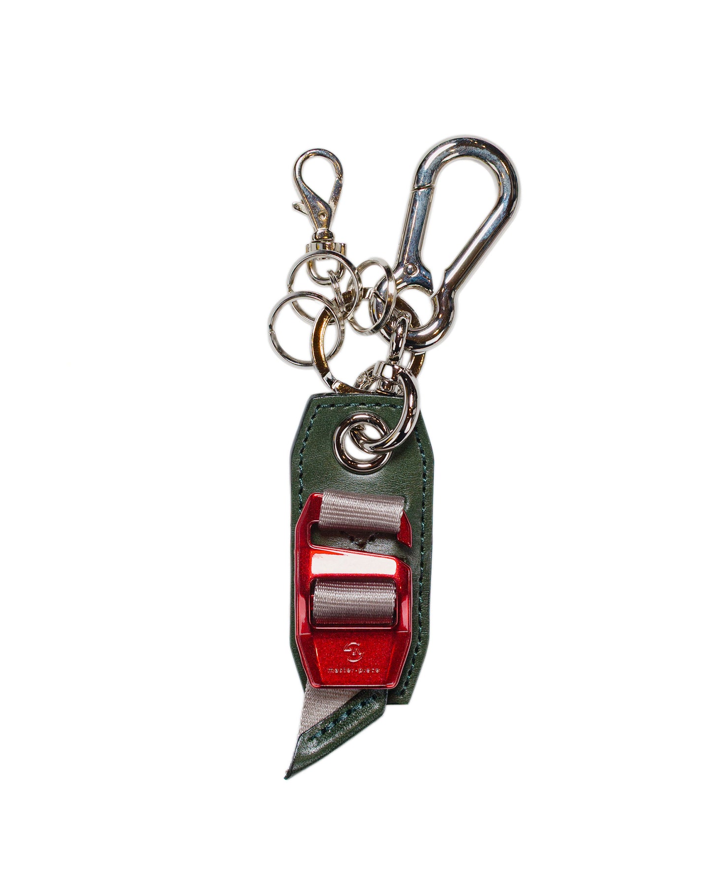 master-piece Hook Buckle Key Ring Green