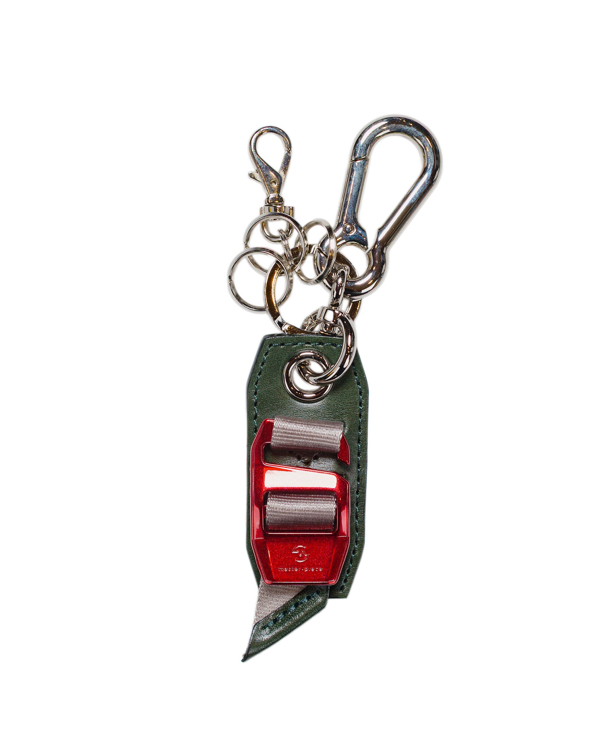 master-piece Hook Buckle Key Ring Green