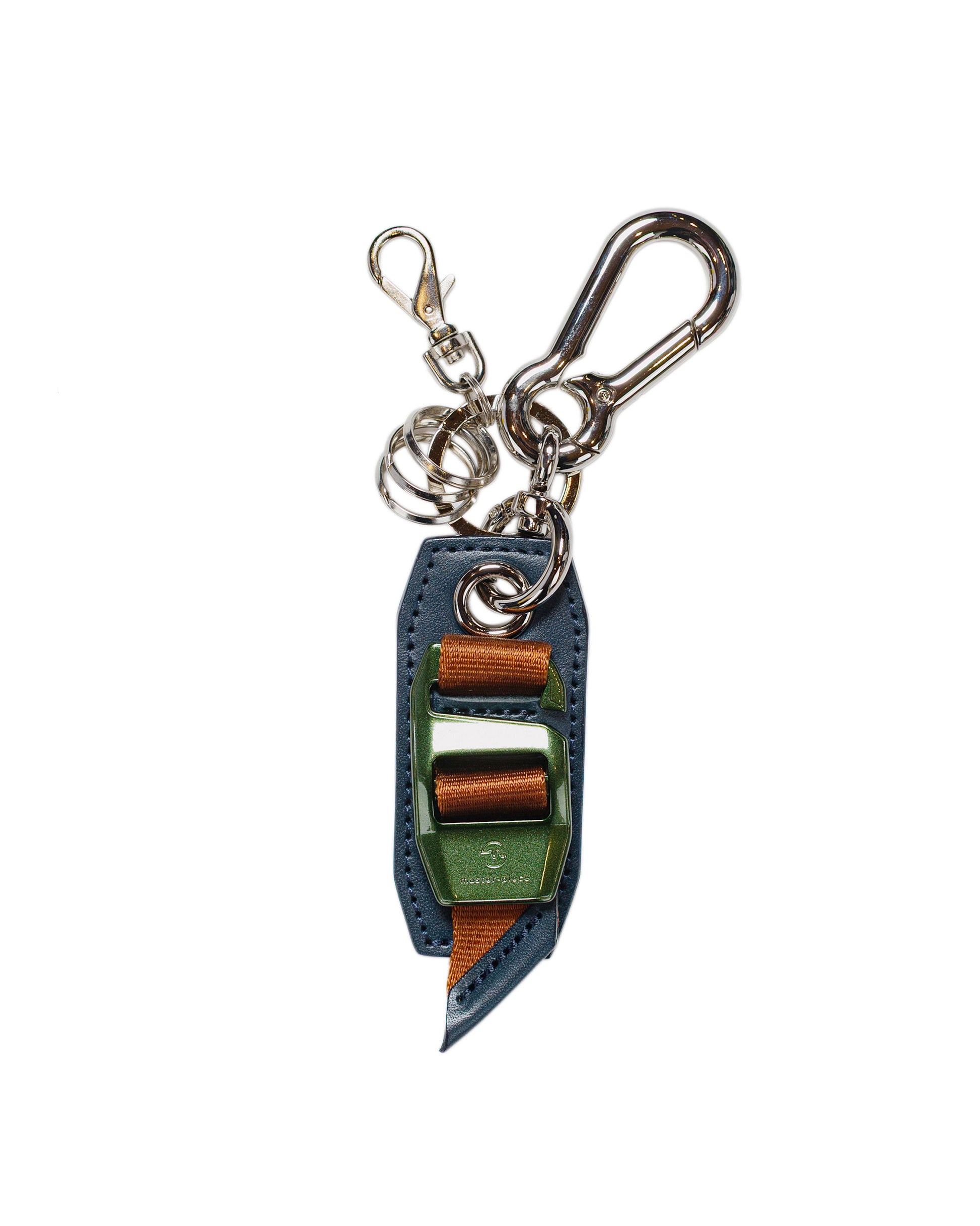 master-piece Hook Buckle Key Ring Navy