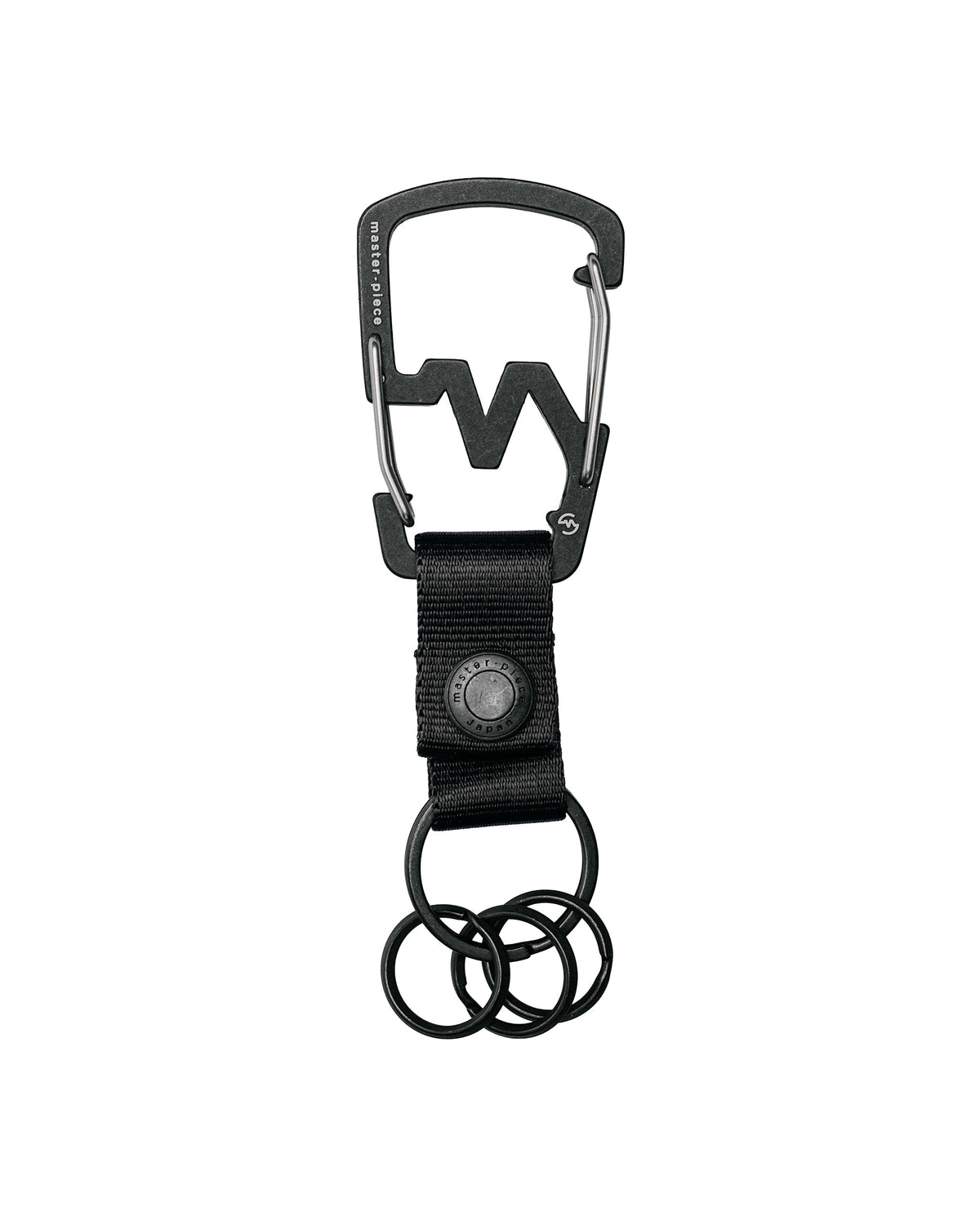 master-piece M-Carabiner Key Ring Key Chain Black