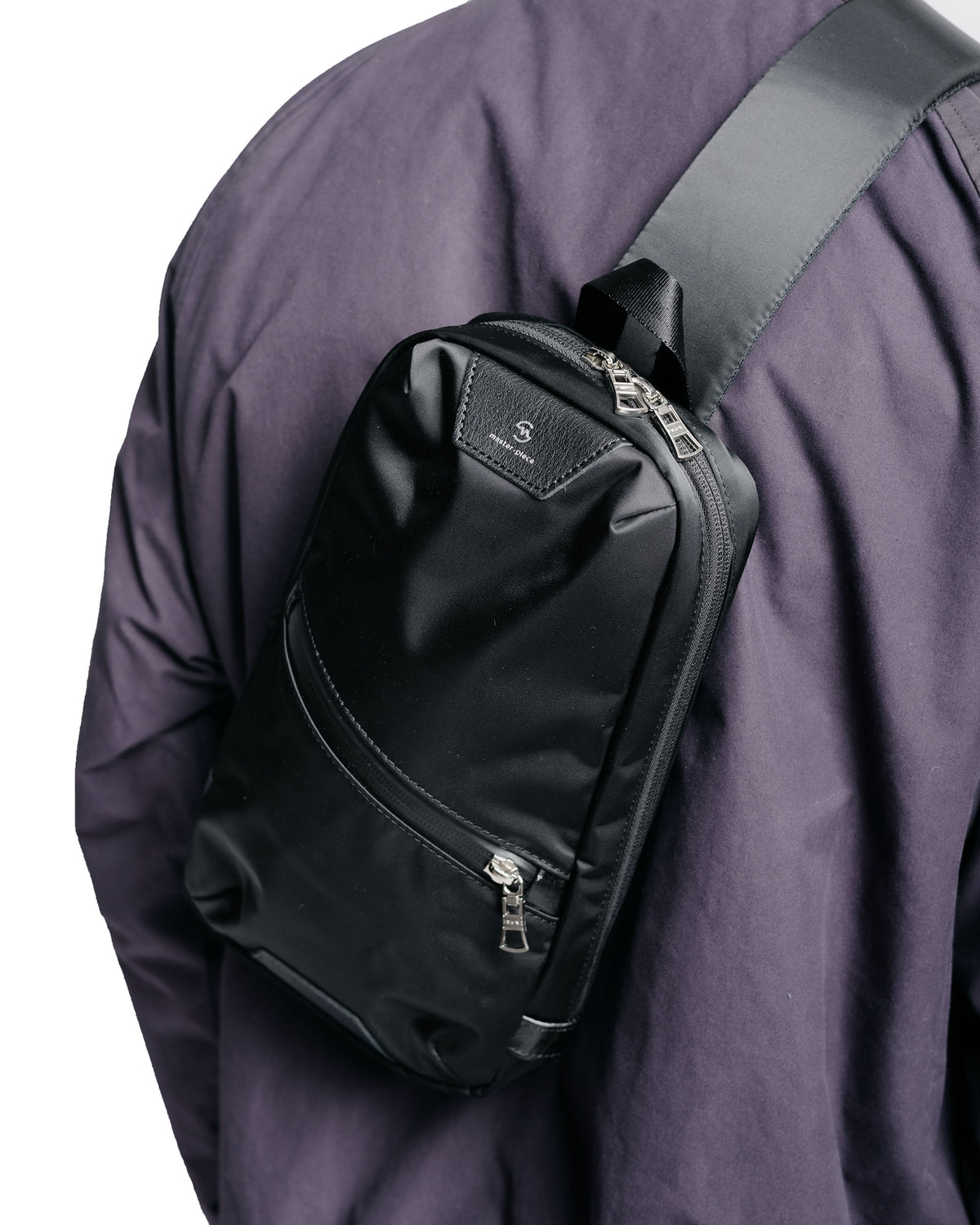 master-piece Progress Sling Bag Black