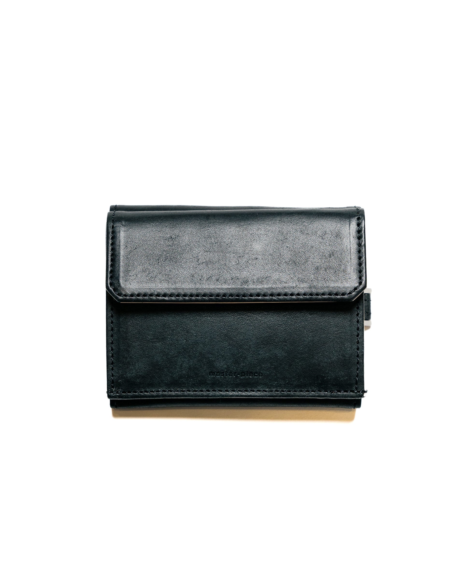 master-piece Rough Compact Wallet Black