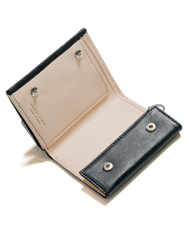master-piece Rough Compact Wallet Black