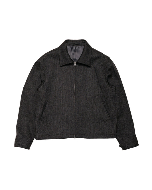 mfpen Mail Jacket Brown Melange Stripe