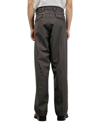 mfpen Patch Trousers Taupe Wool Twill