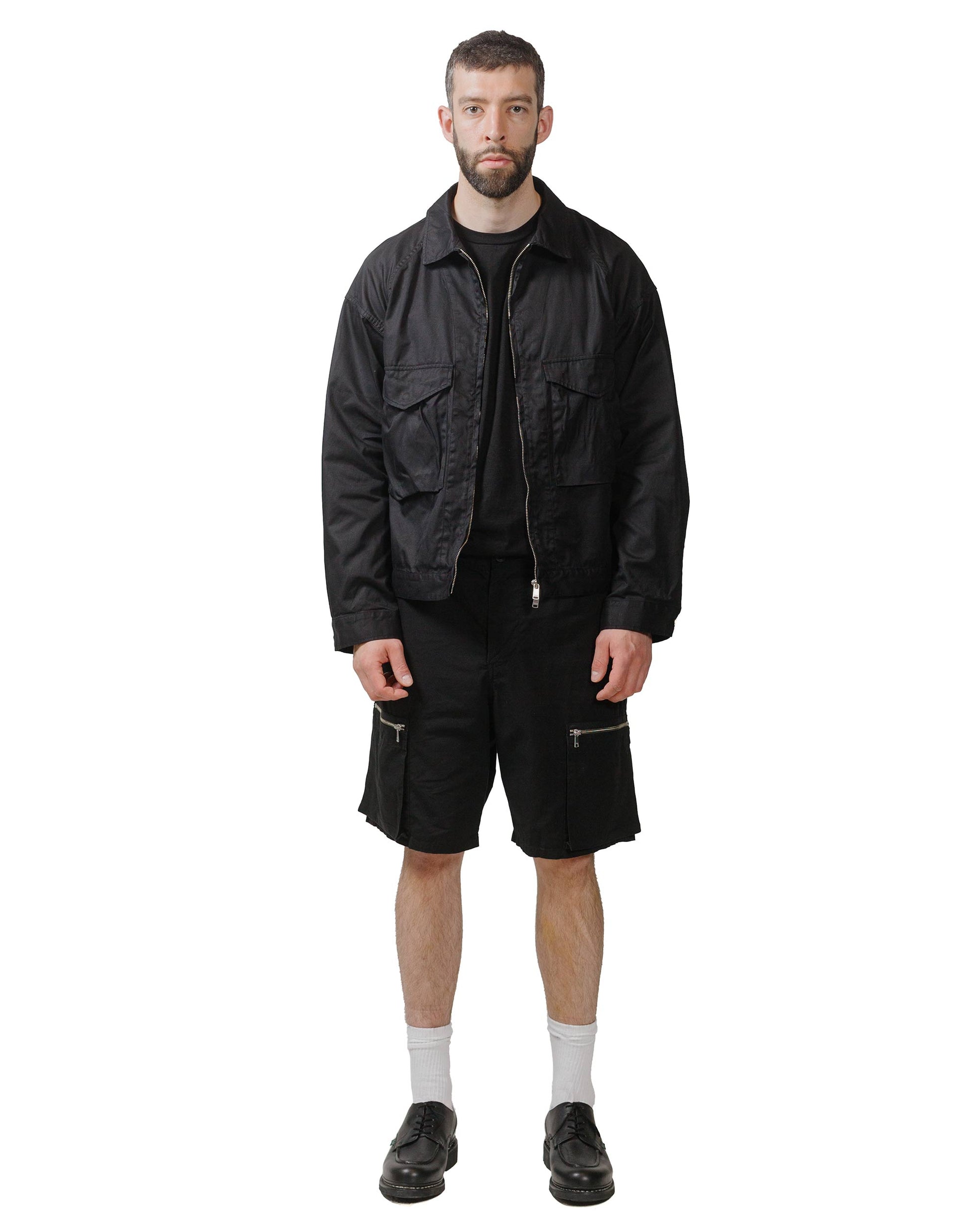 nonnative Trooper 6P Shorts Cotton Ripstop Black model full