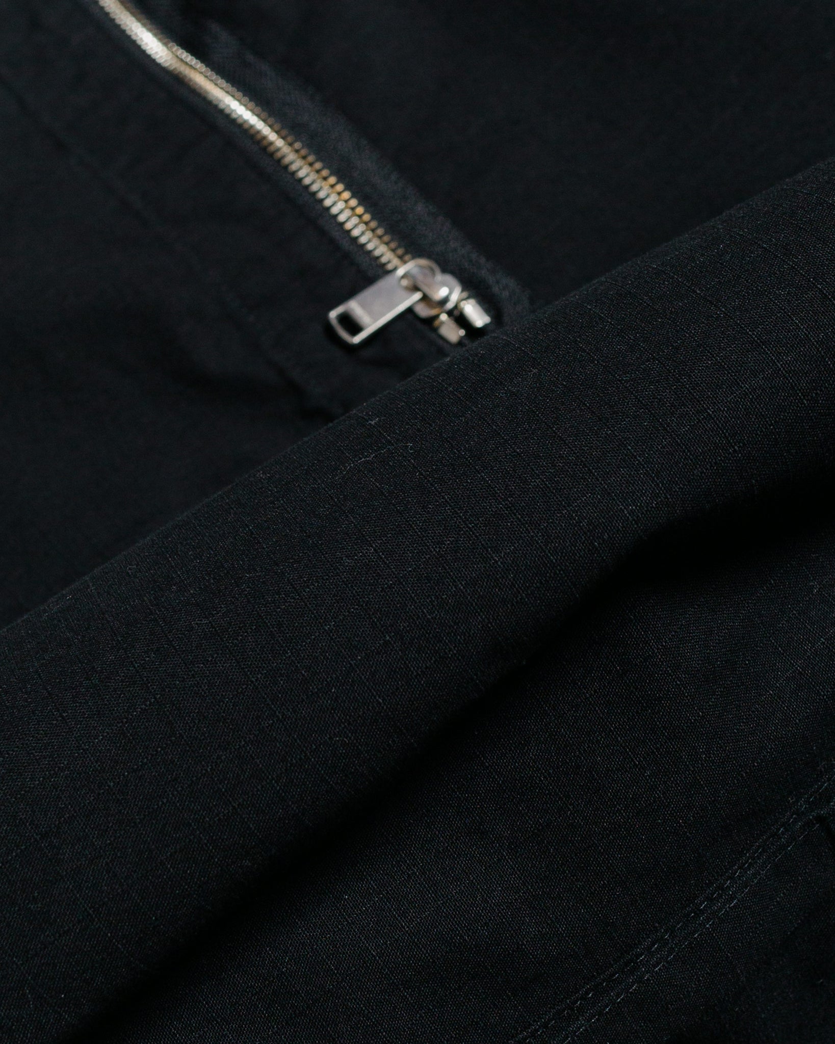 nonnative Trooper 6P Shorts Cotton Ripstop Black fabric