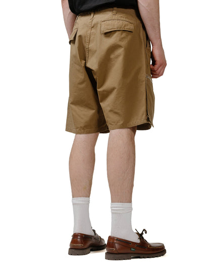 nonnative Trooper 6P Shorts Cotton Ripstop Light Brown model back