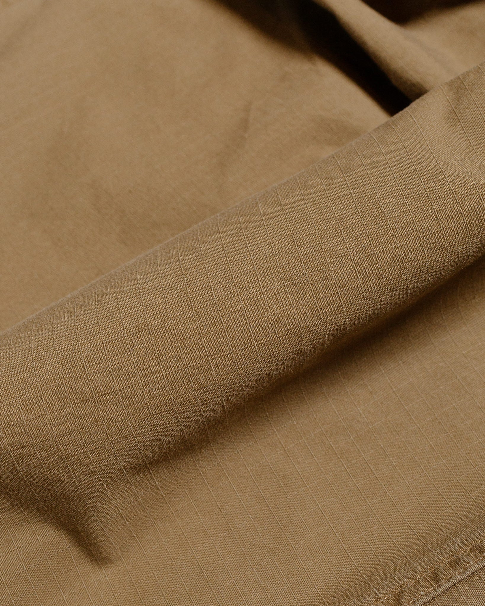 nonnative Trooper 6P Trousers Cotton Ripstop Light Brown fabric