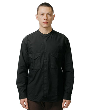 nonnative Trooper L/S Shirt Cotton Ripstop Black model front