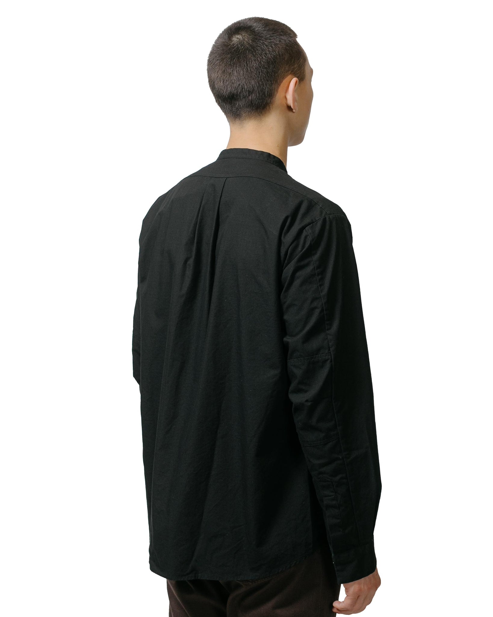 nonnative Trooper L/S Shirt Cotton Ripstop Black model back