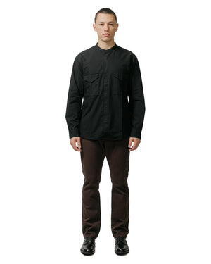 nonnative Trooper L/S Shirt Cotton Ripstop Black model full