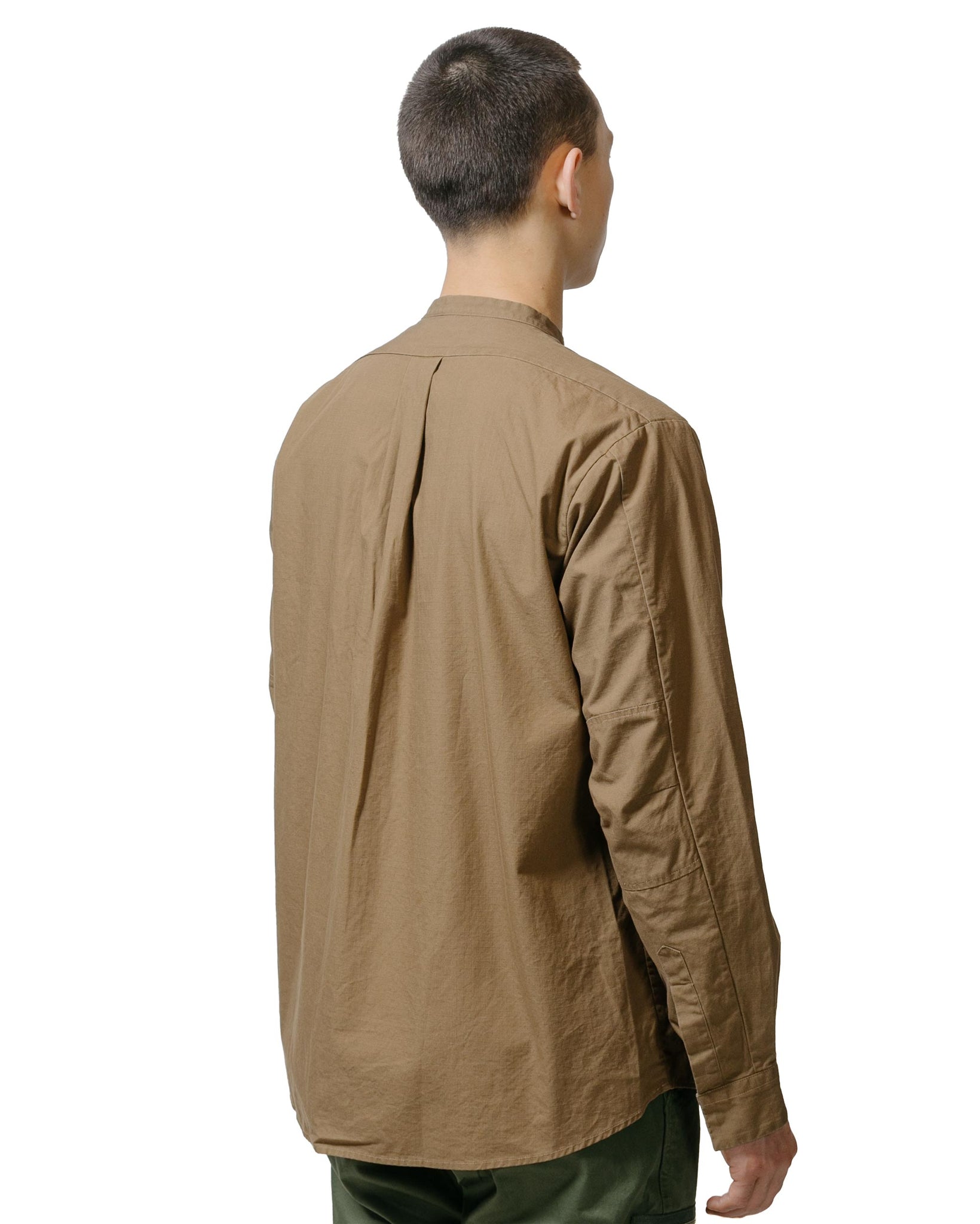 nonnative Trooper L/S Shirt Cotton Ripstop Light Brown model back