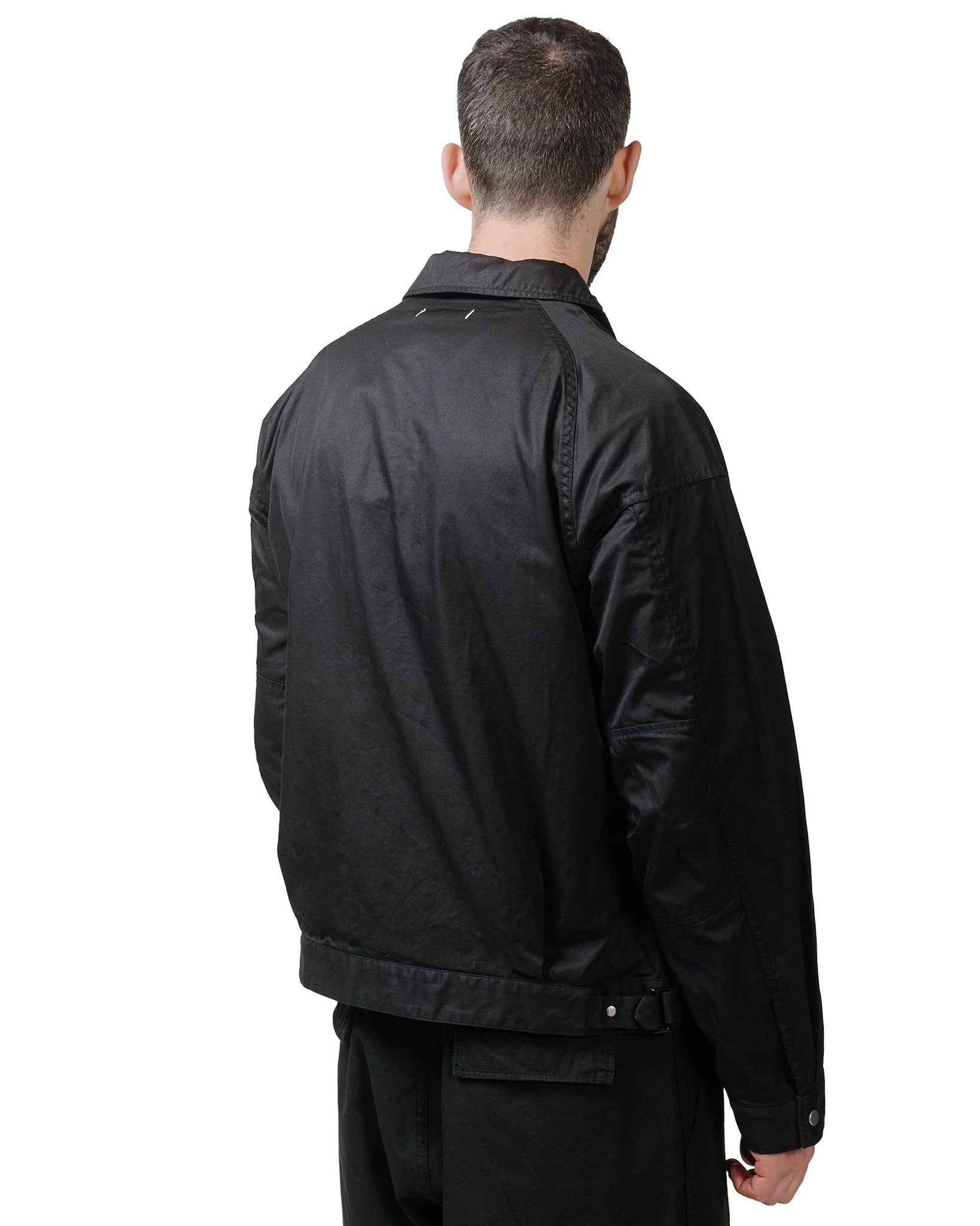 nonnative Trooper Short Jacket Cotton Gabardine Black model back
