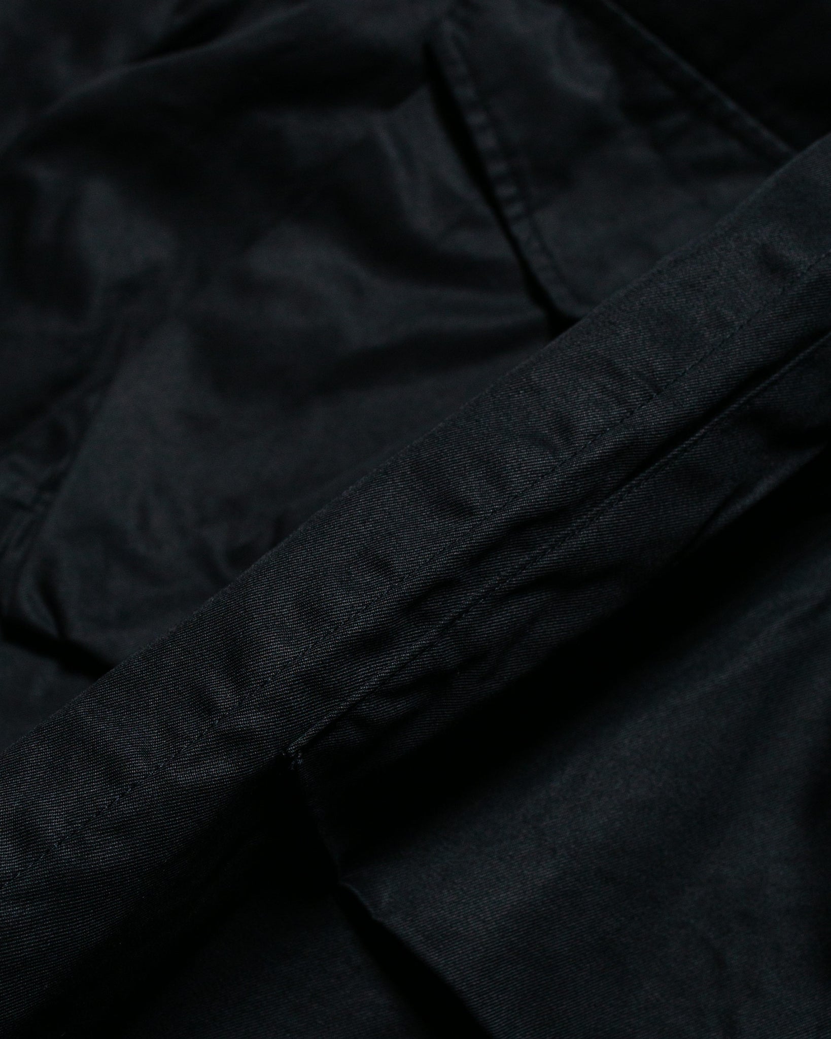 nonnative Trooper Short Jacket Cotton Gabardine Black fabric