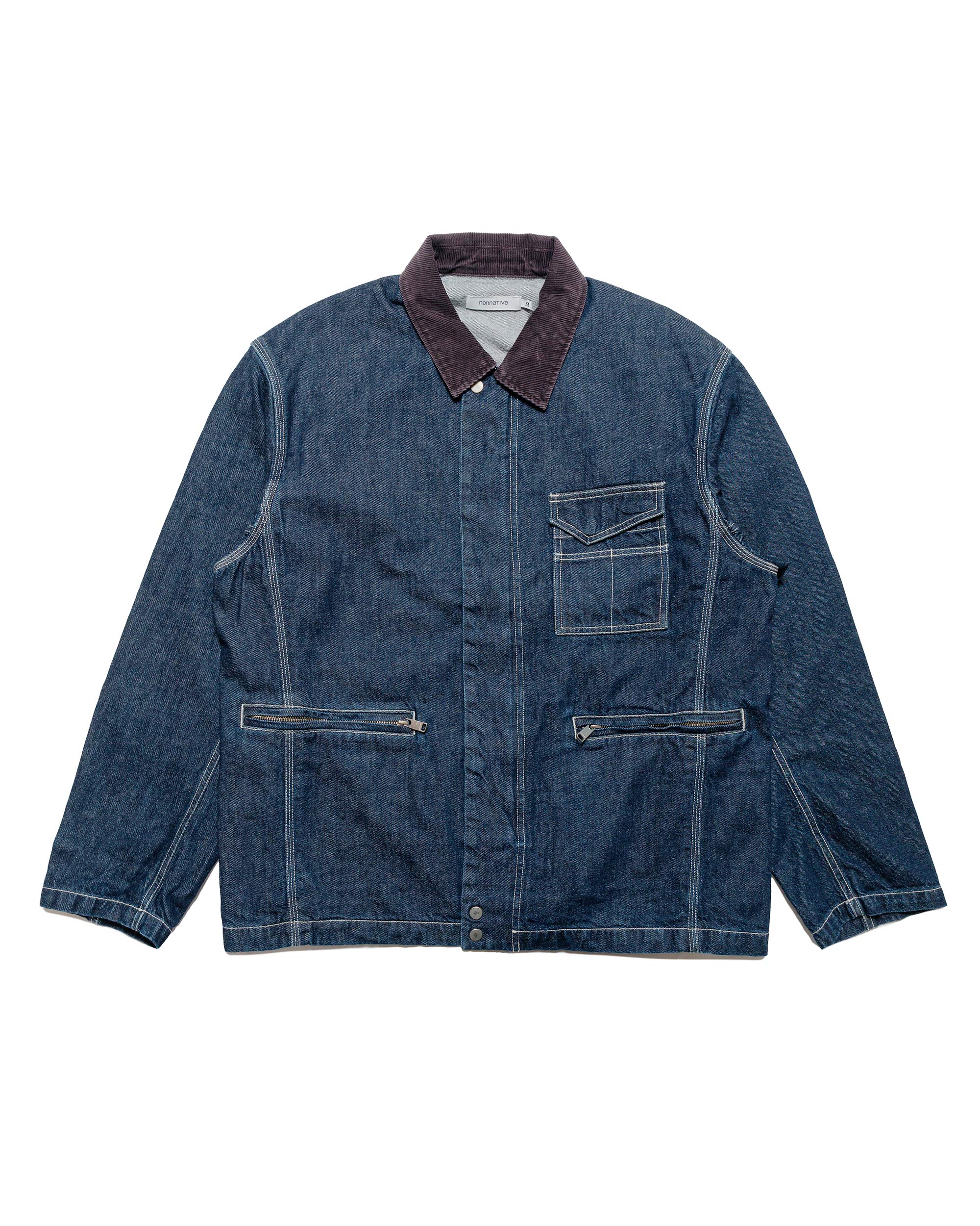 nonnative Worker Jacket Cotton 10oz Denim RW Indigo