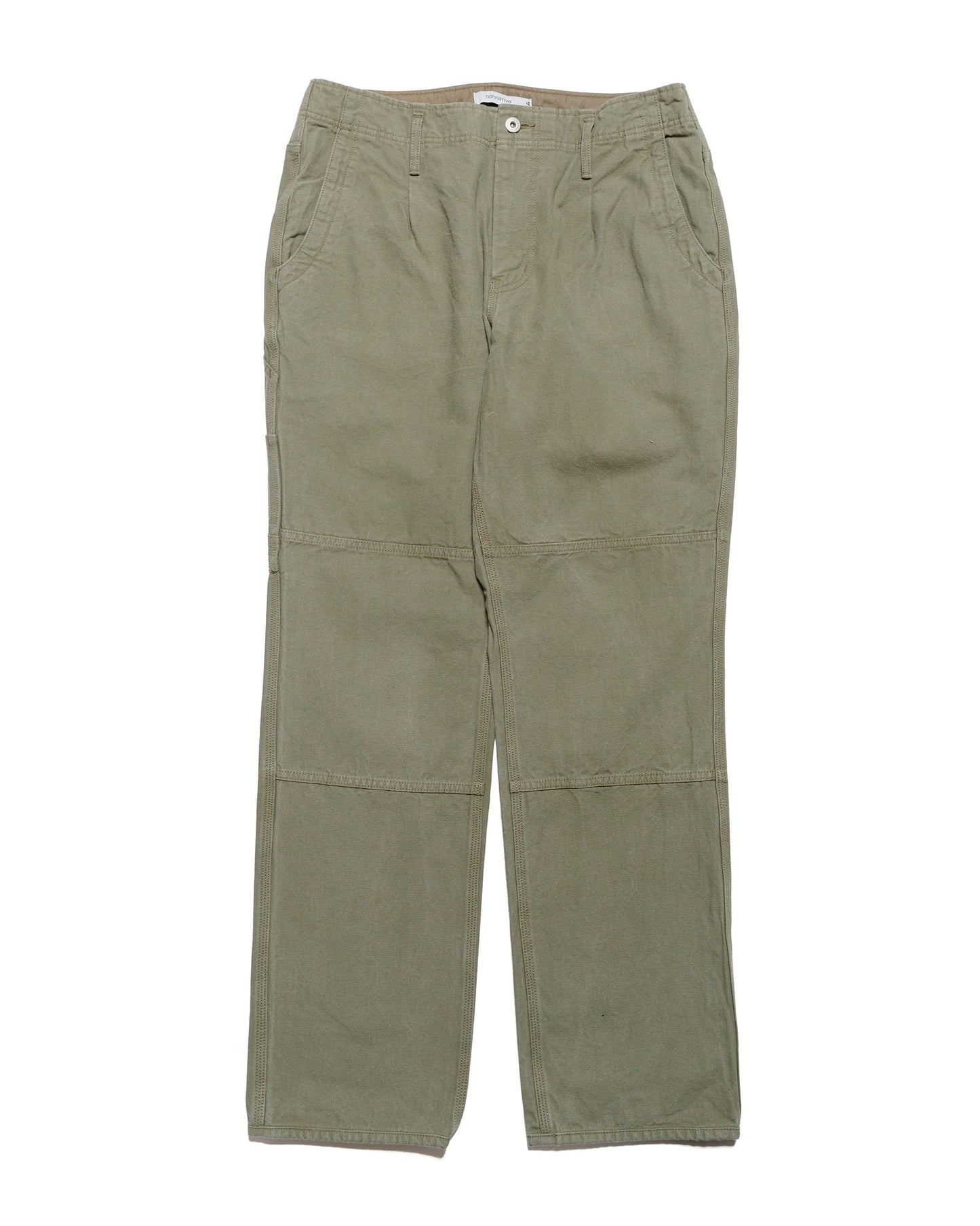 nonnative Worker Trousers Cotton Oxford Sulfur Dye Khaki