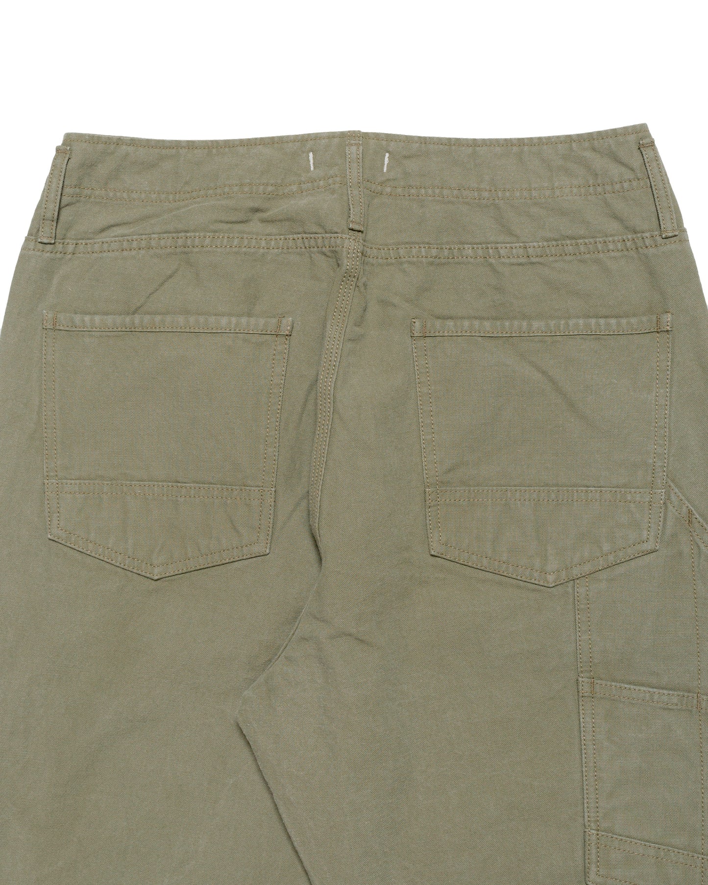 nonnative Worker Trousers Cotton Oxford Sulfur Dye Khaki close back